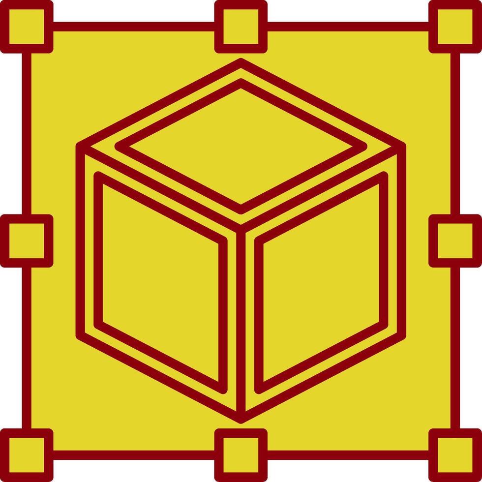 Scale Line Two Color Icon vector