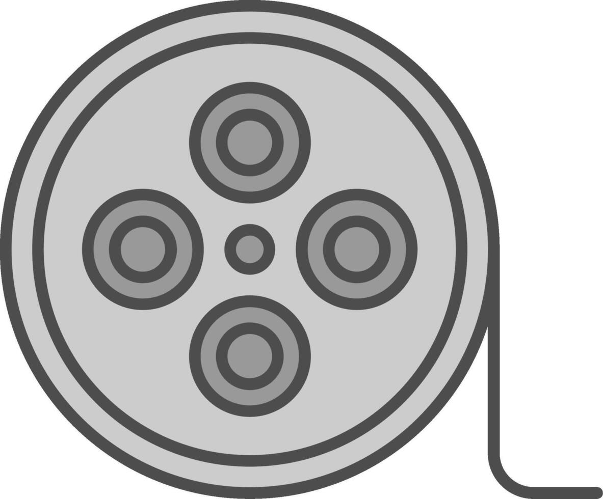 Film Reel Fillay Icon vector