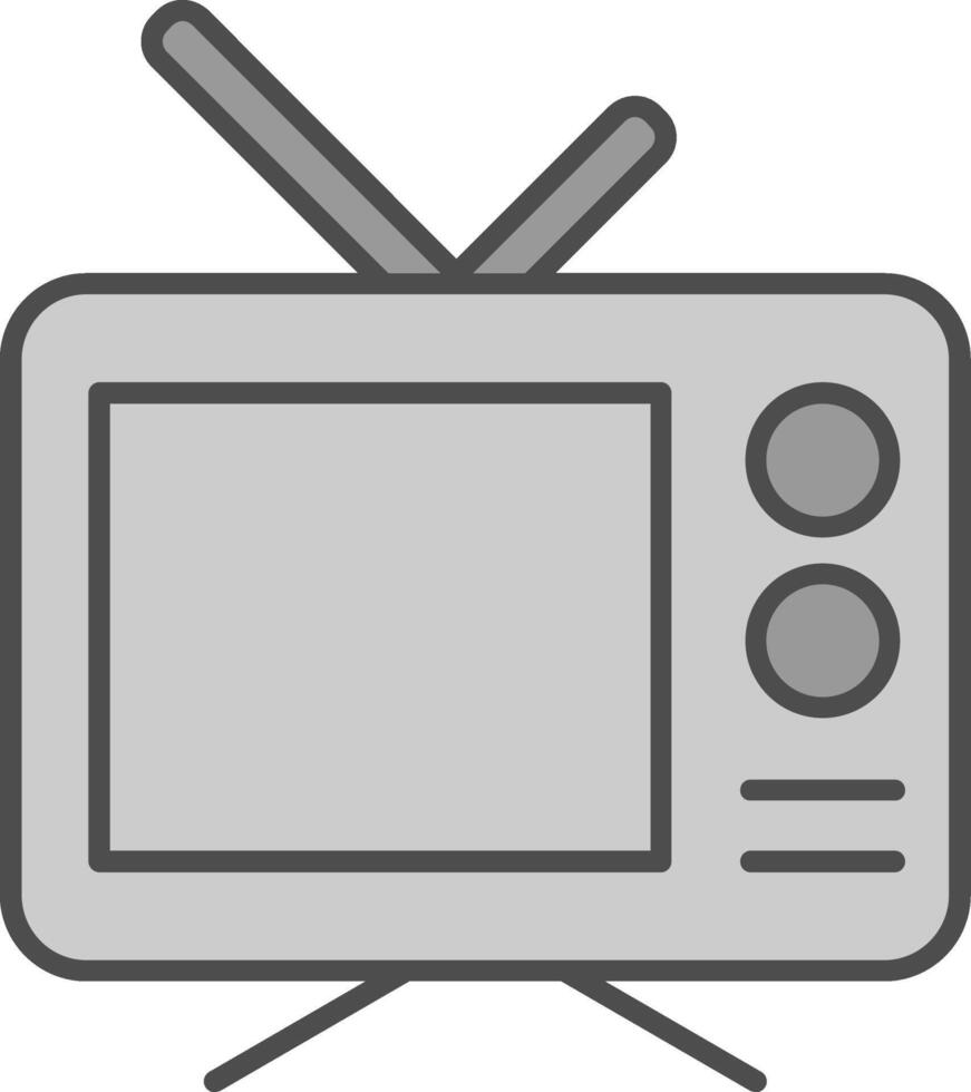 televisión relleno icono vector