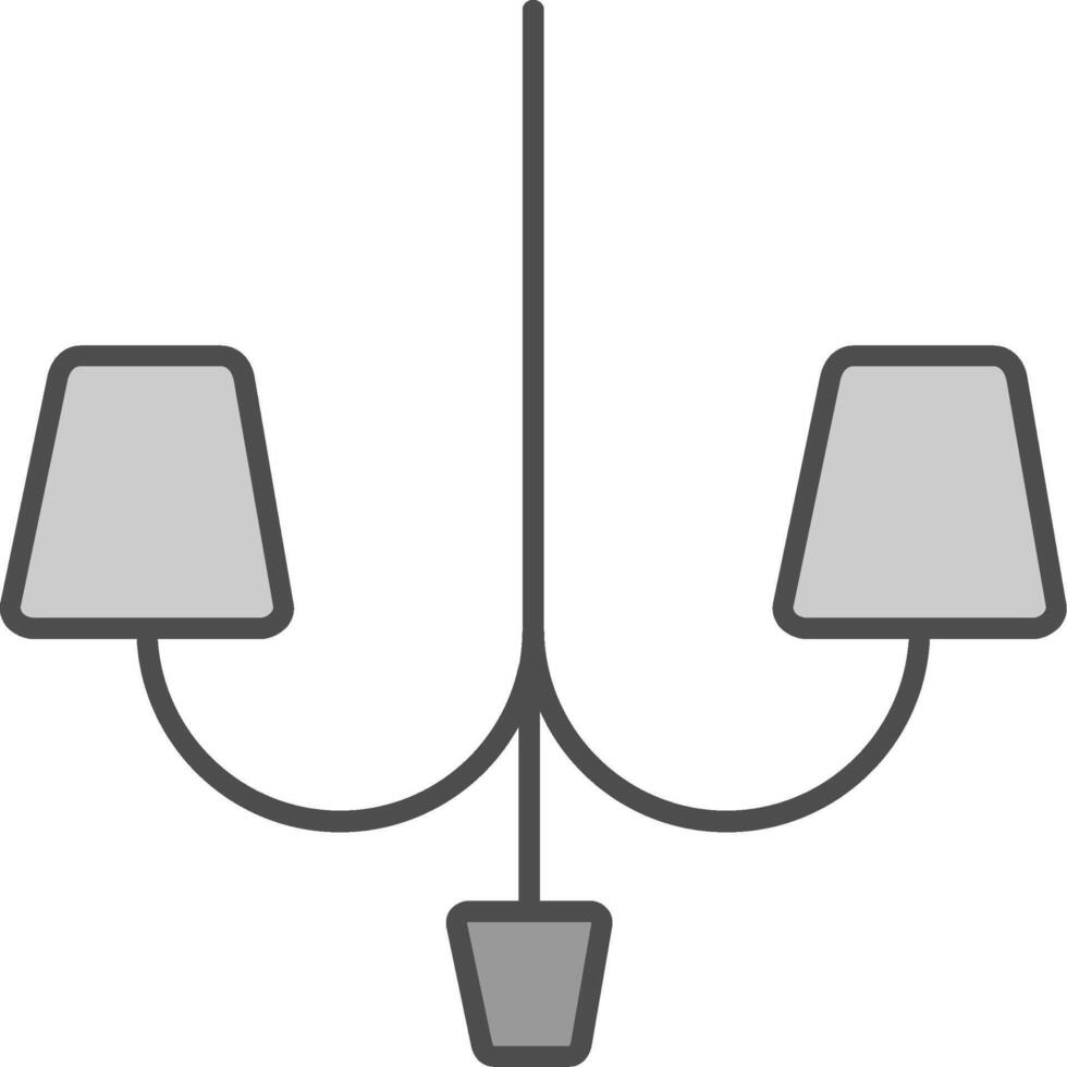 Lamp Fillay Icon vector