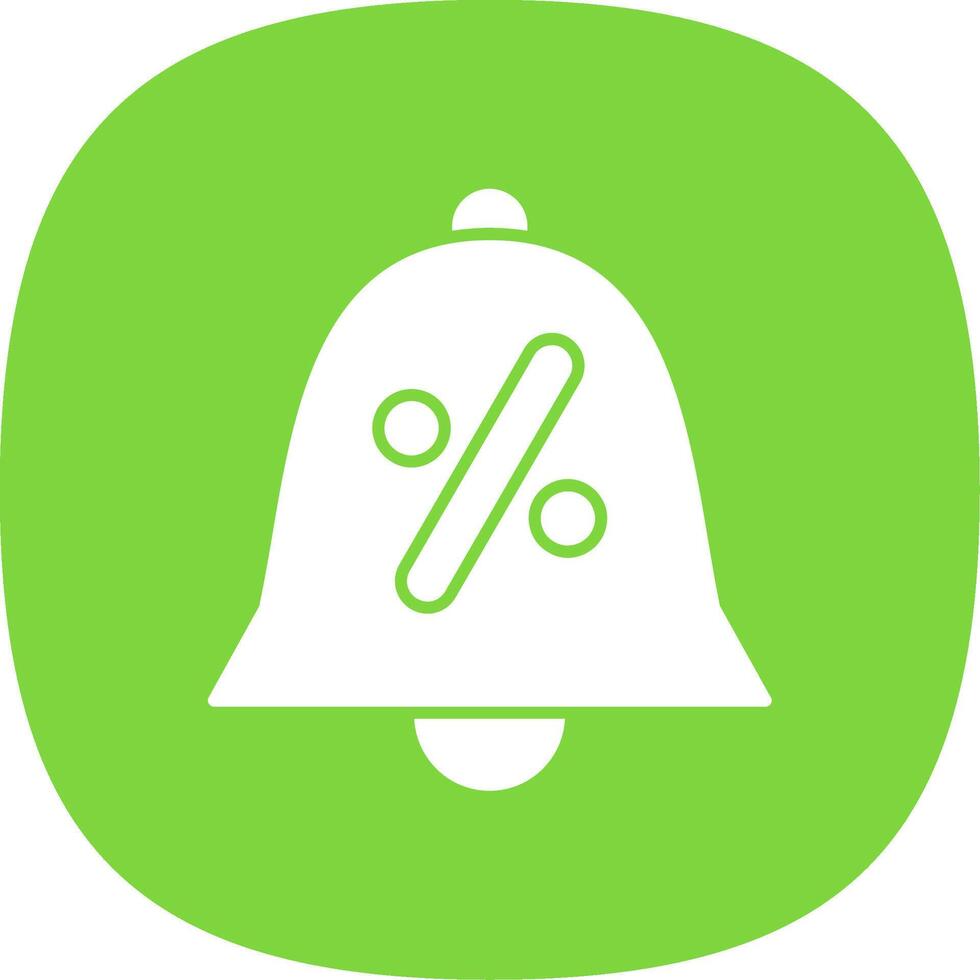 Bell Line Two Color Icon vector