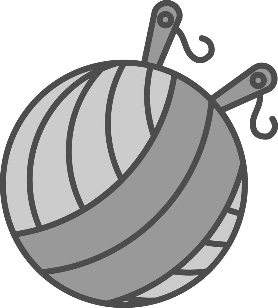 hilo pelota relleno icono vector