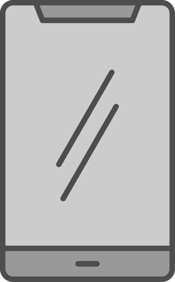 Mobile Phone Fillay Icon vector