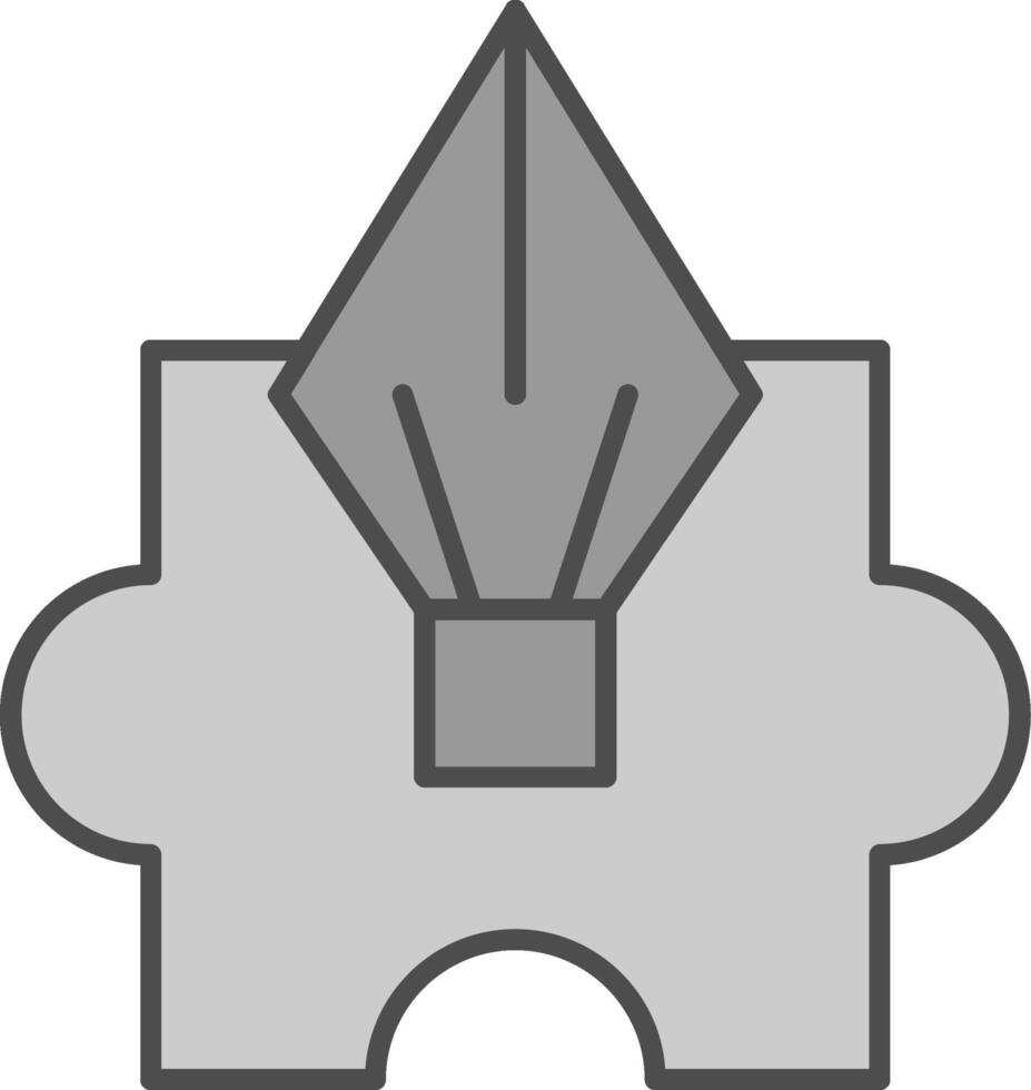 Puzzle Fillay Icon vector