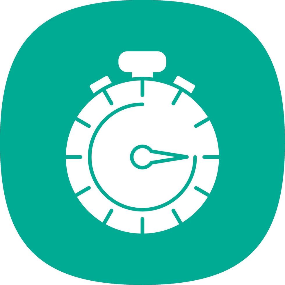 Stopwatch Line Two Color Icon vector