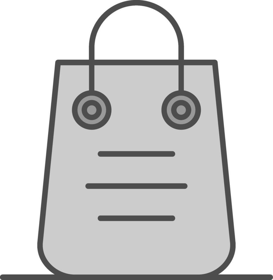 Shopping Bag Fillay Icon vector