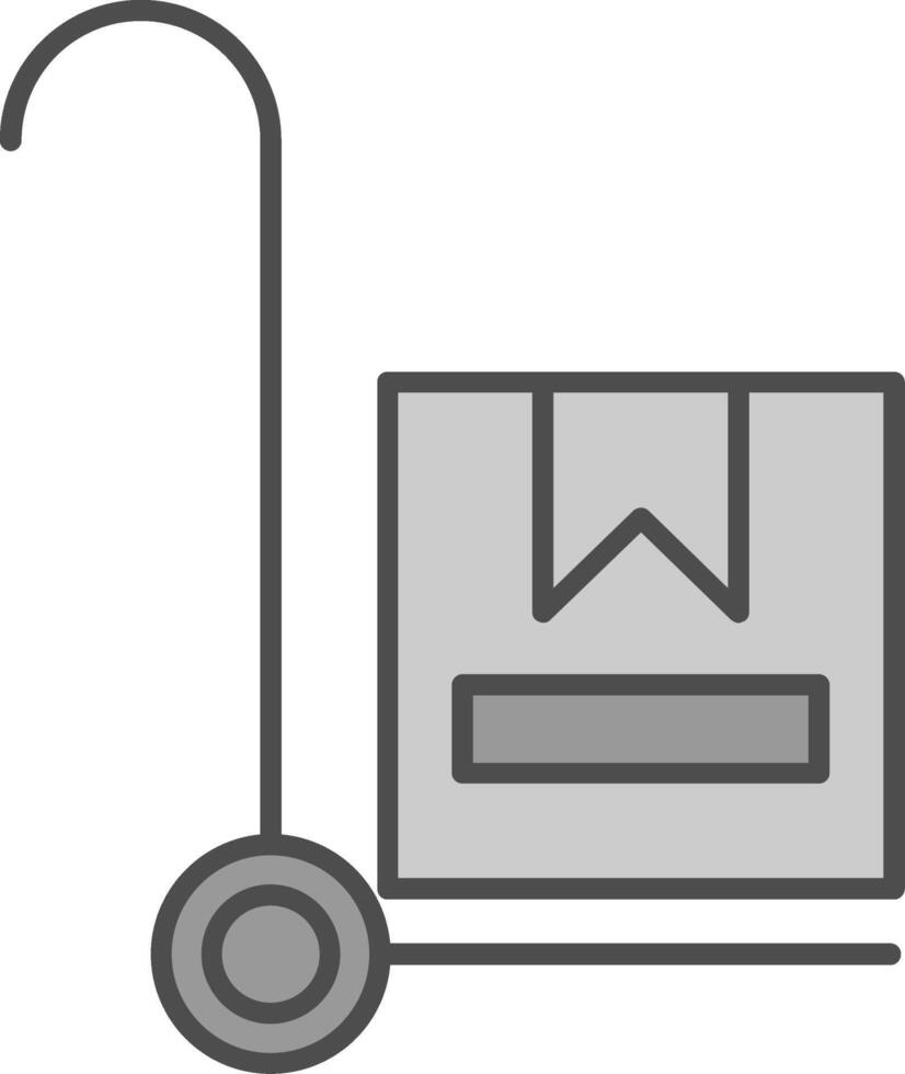 Trolley Fillay Icon vector