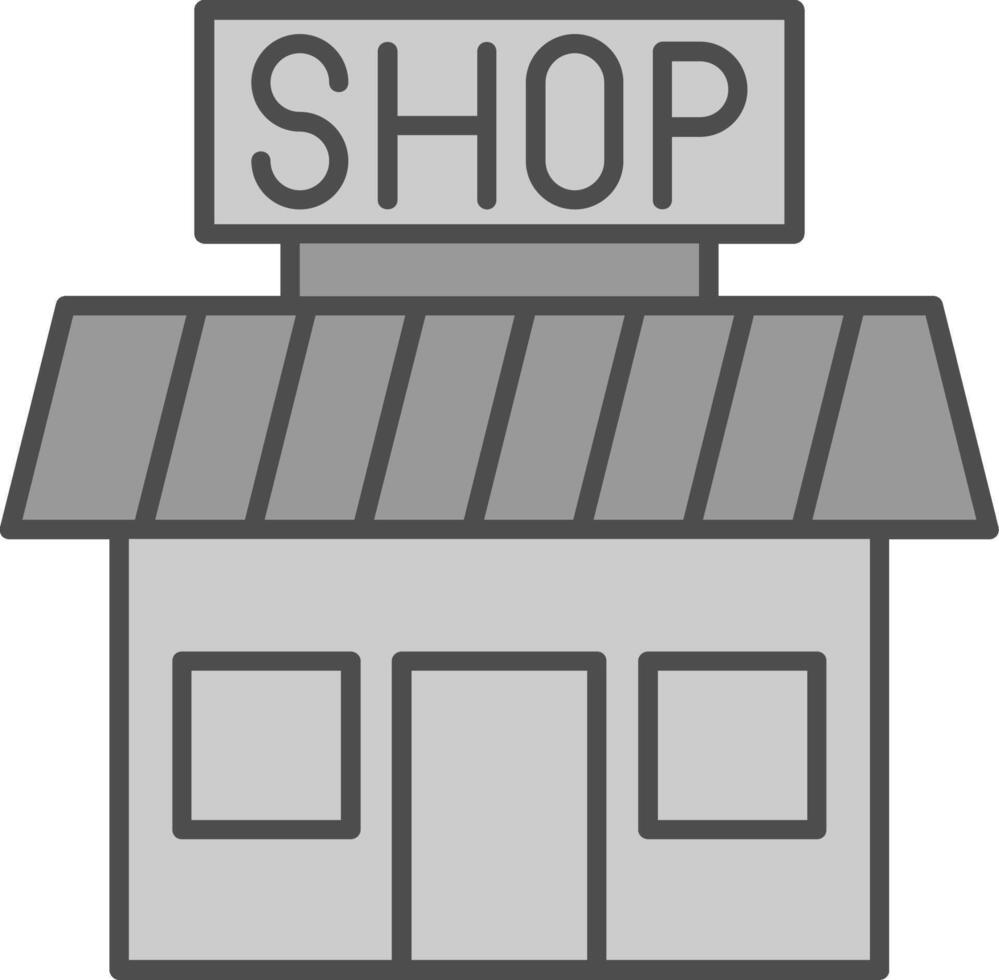 Shop Fillay Icon vector