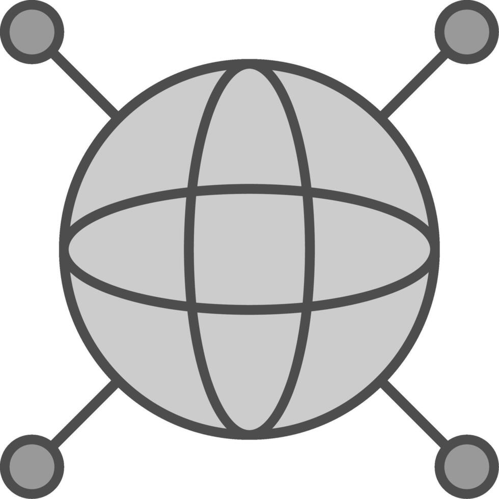 Internet Fillay Icon vector