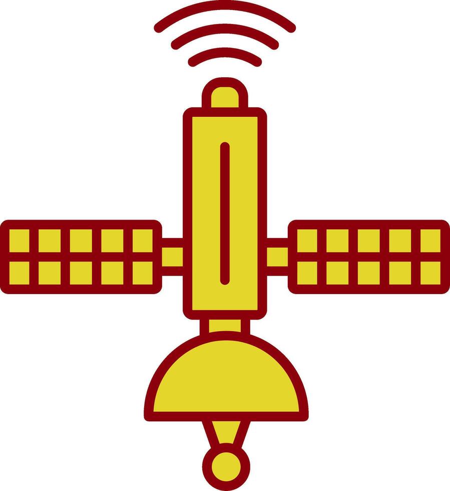 Satellite Line Two Color Icon vector