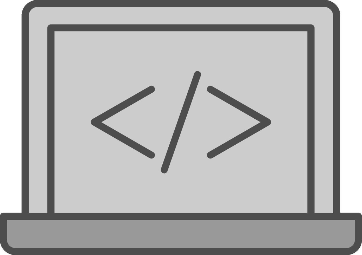 ordenador portátil relleno icono vector