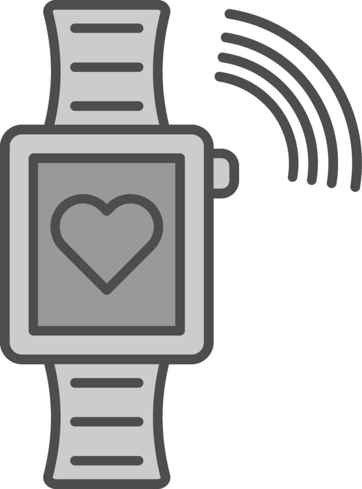 Smartwatch Fillay Icon vector