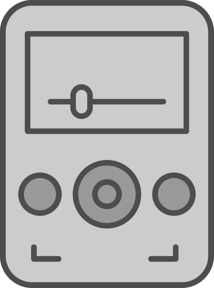 Audio Player Fillay Icon vector