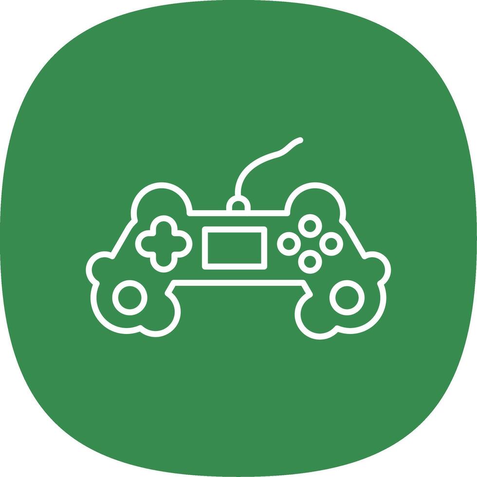 Gaming Line Curve Icon vector