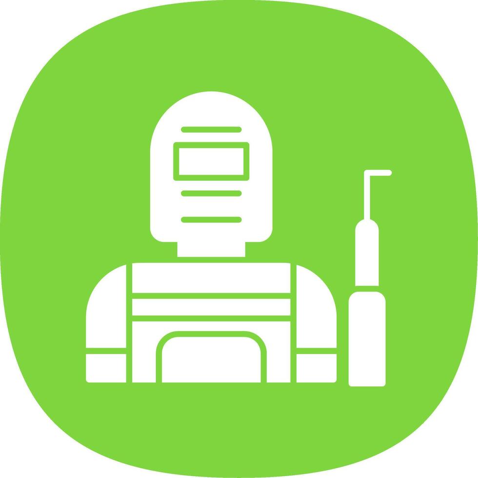 Welder Line Two Color Icon vector