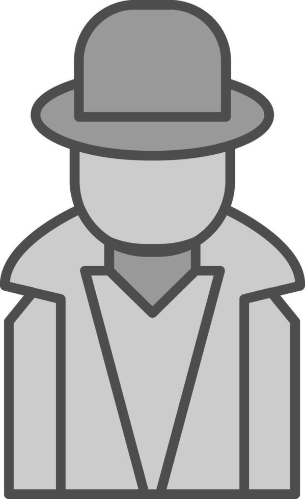 Hacker Fillay Icon vector