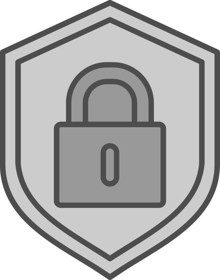 Lock Fillay Icon vector