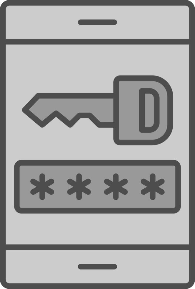 Password Fillay Icon vector