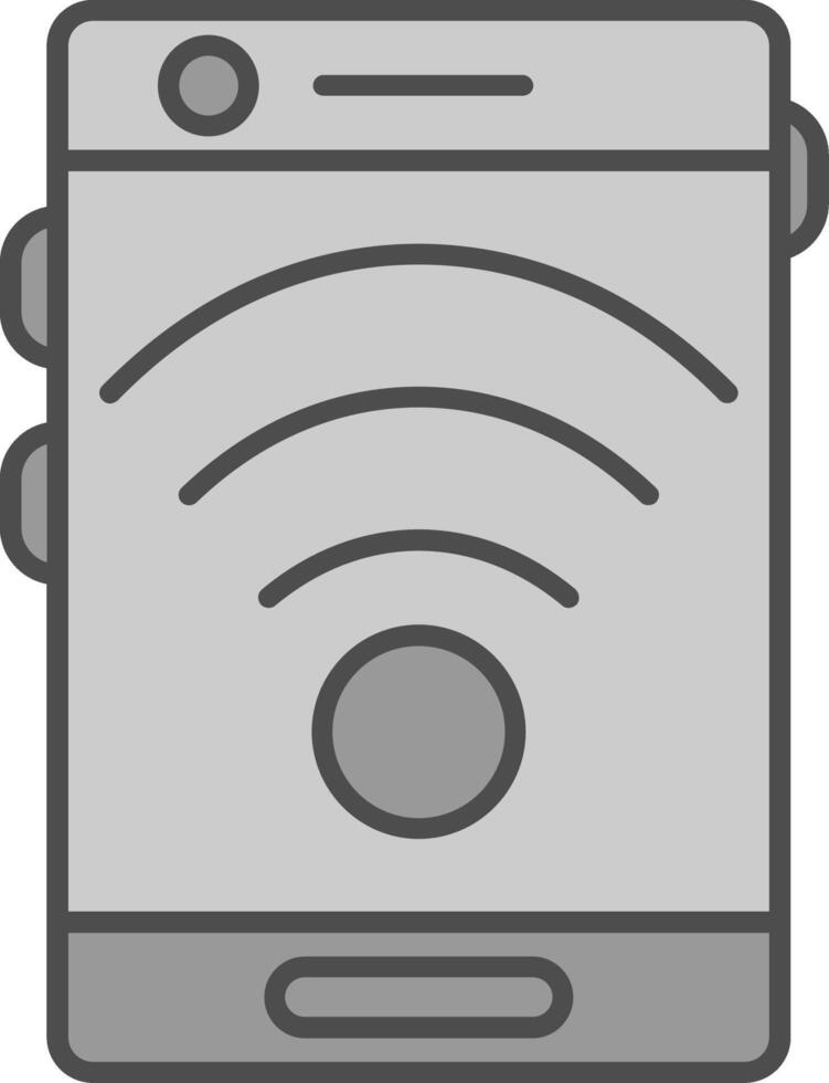 Signal Fillay Icon vector