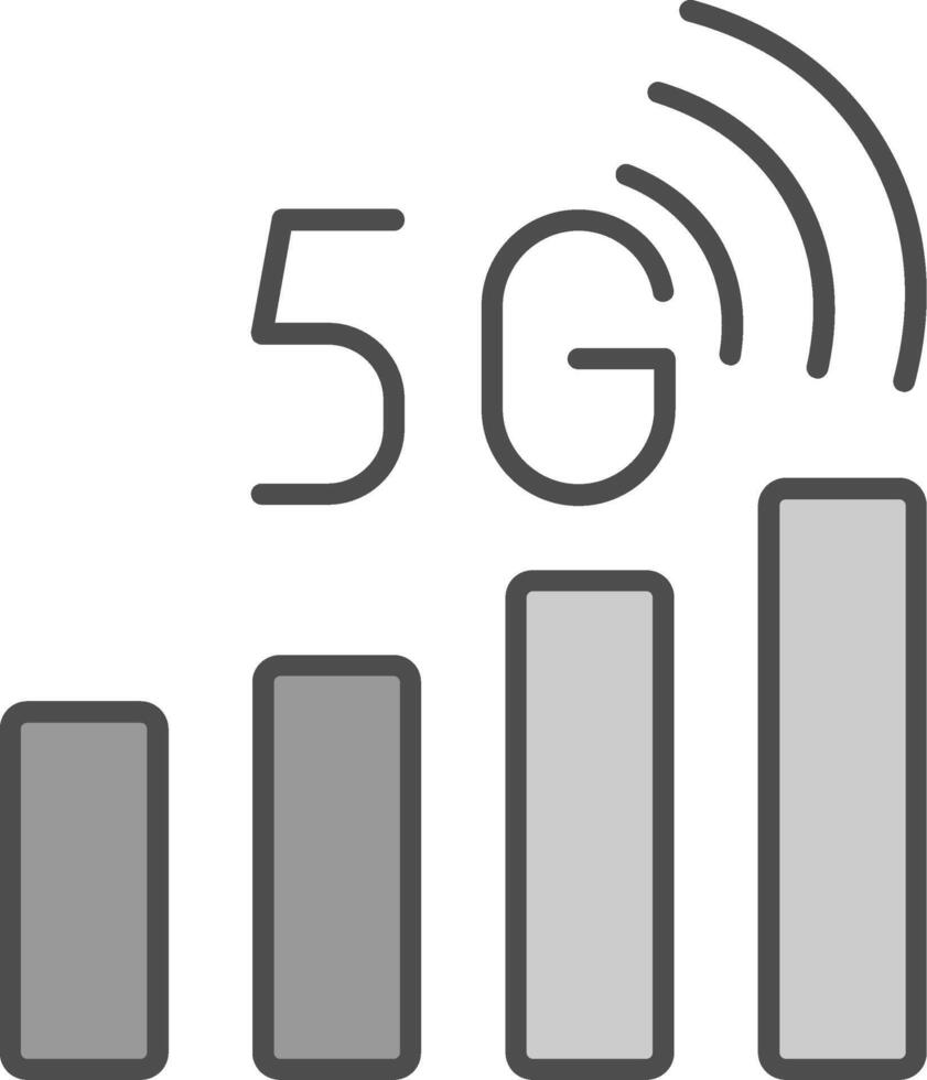 Signal Status Fillay Icon vector