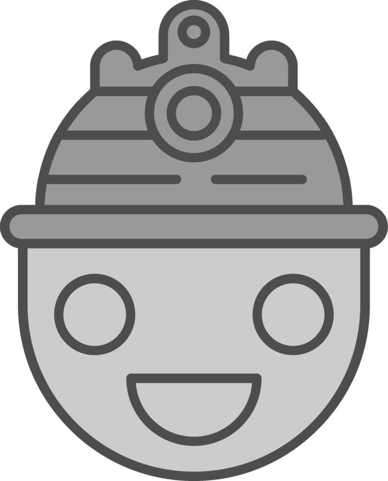 Helmet Fillay Icon vector