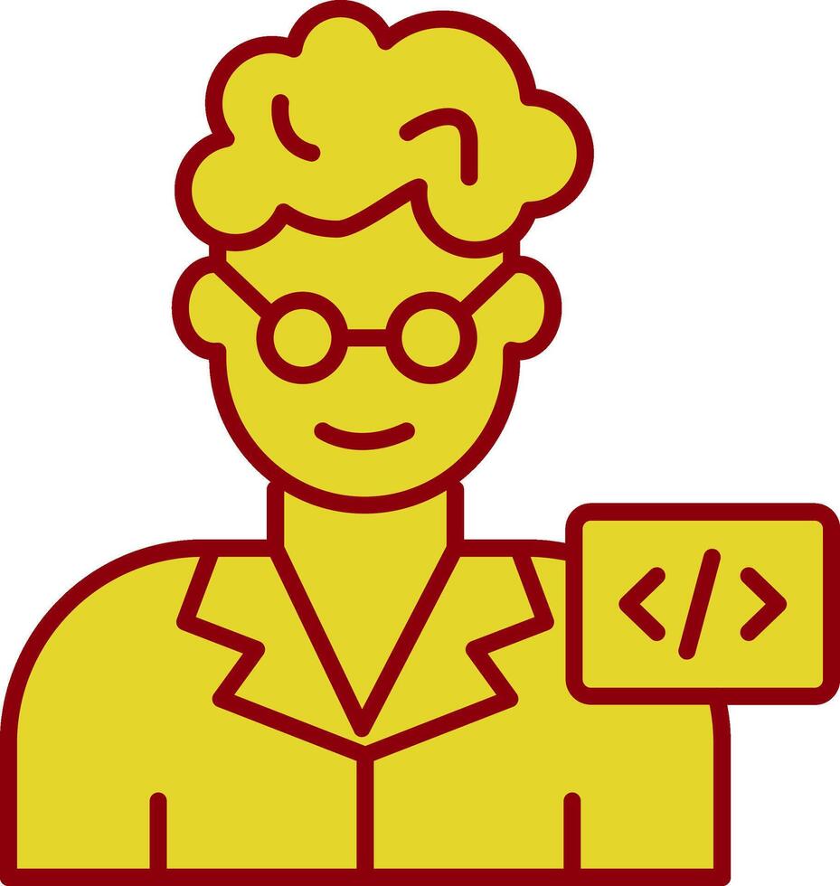 Programmer Fillay Icon vector