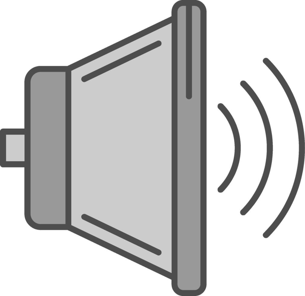 Volume Fillay Icon vector