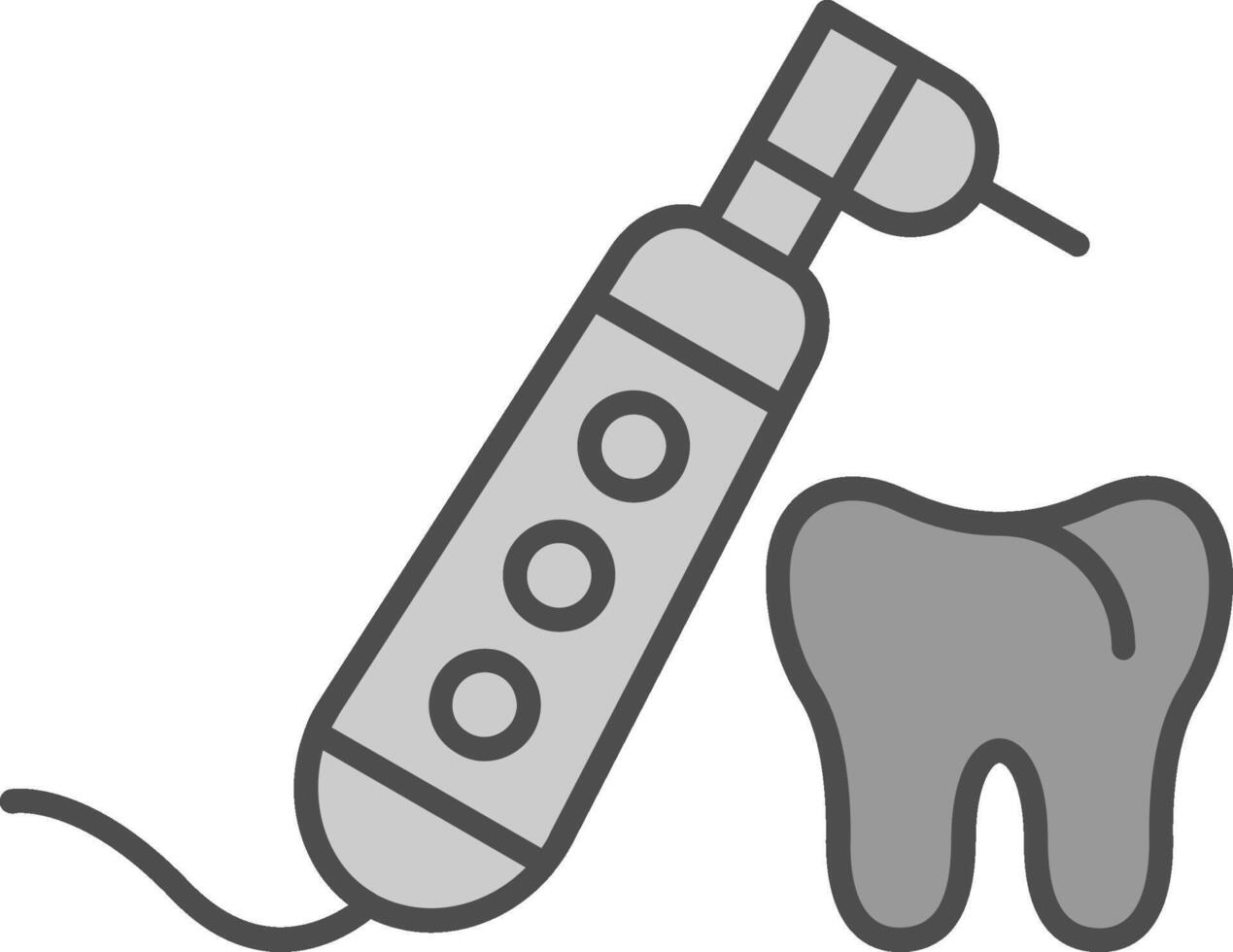 Dental Drill Fillay Icon vector