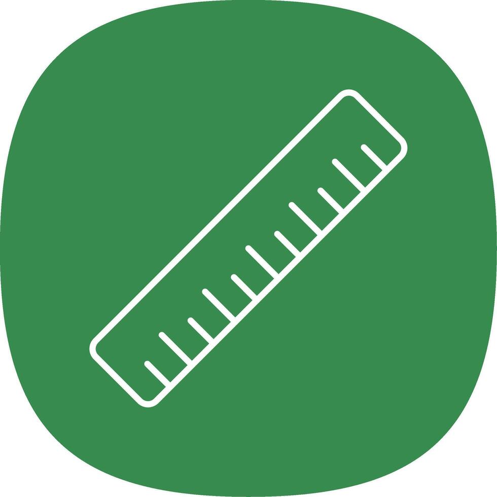 Ruler Line Curve Icon vector