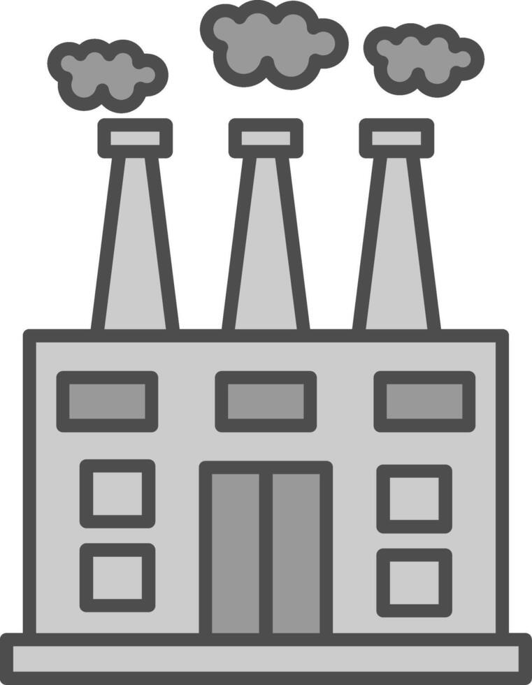 Factory Fillay Icon vector