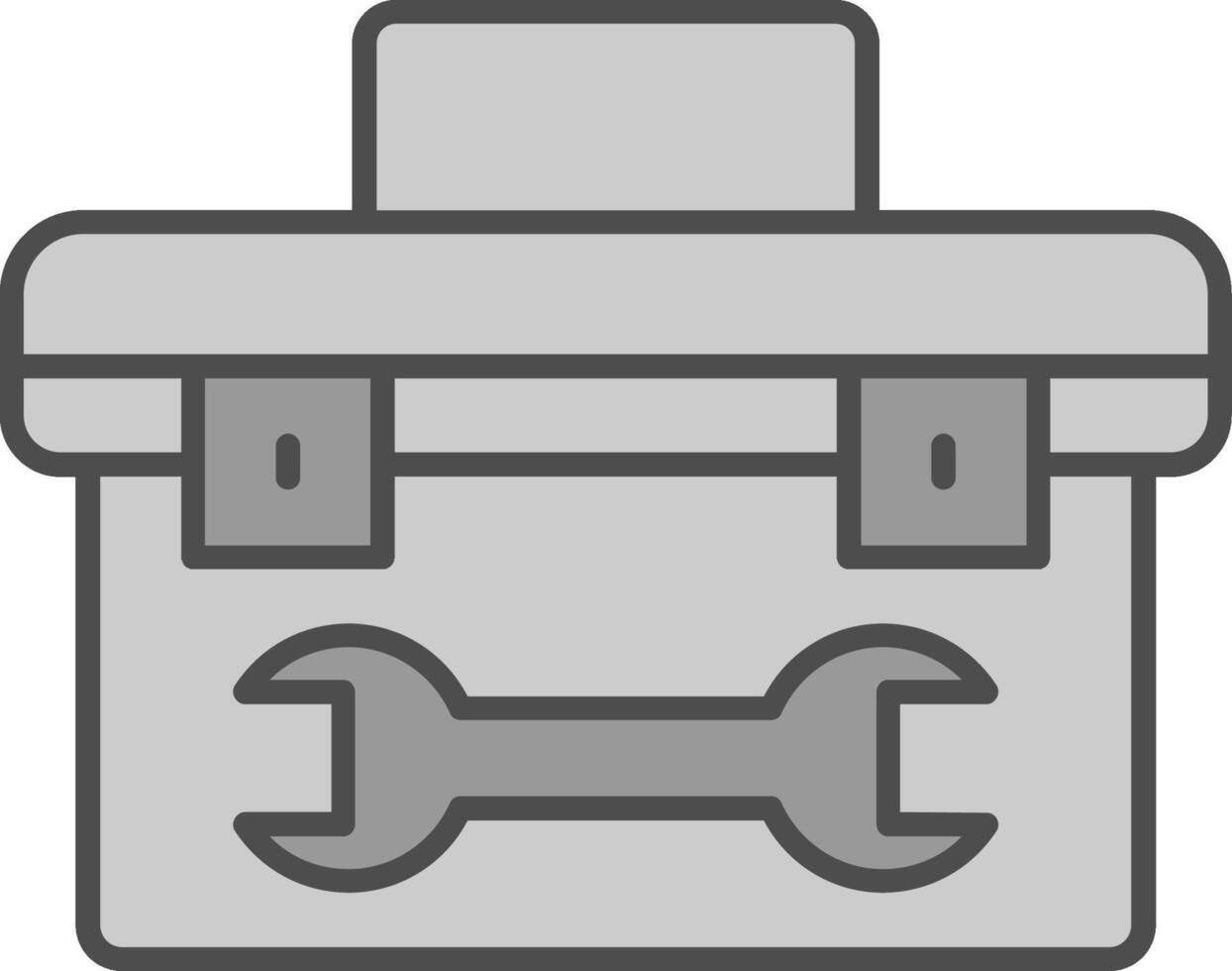 herramienta caja relleno icono vector