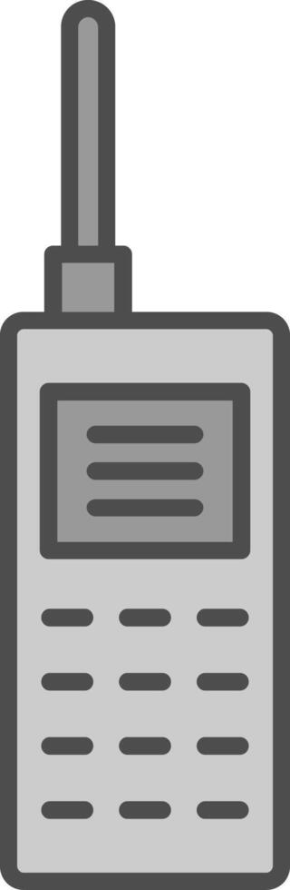 Walkie Talkie Fillay Icon vector