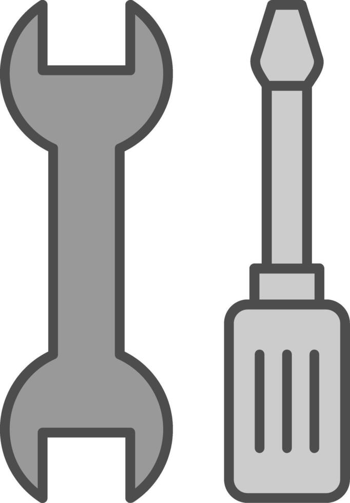 Tools Fillay Icon vector