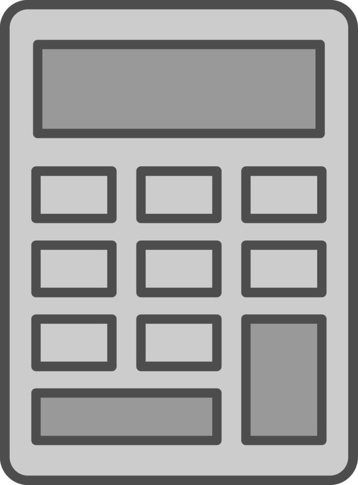 Calculator Fillay Icon vector