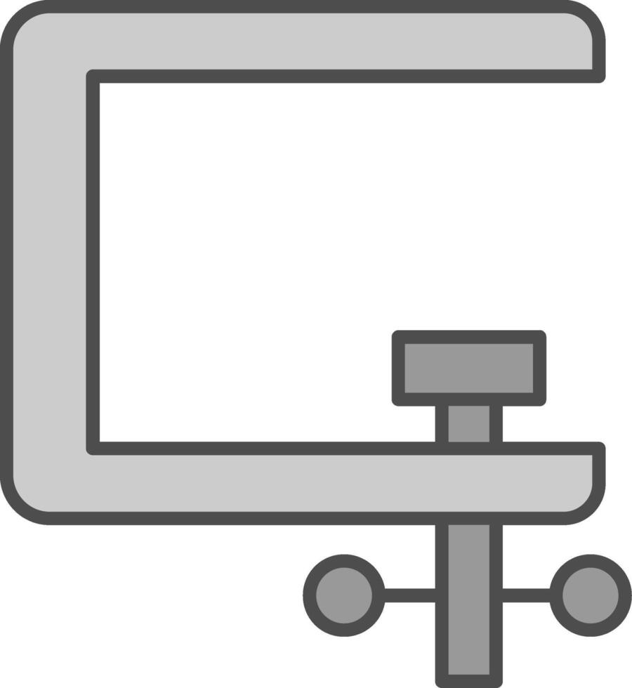 Clamp Fillay Icon vector