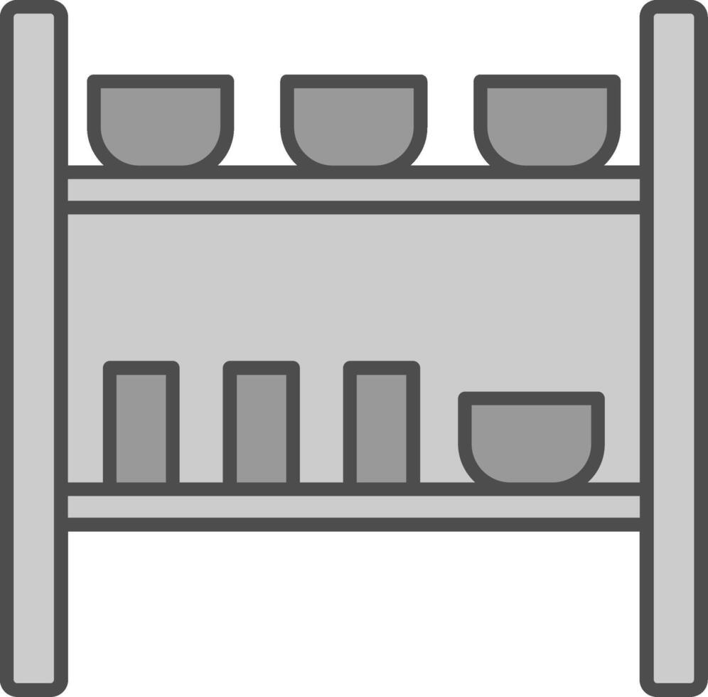 Rack Fillay Icon vector