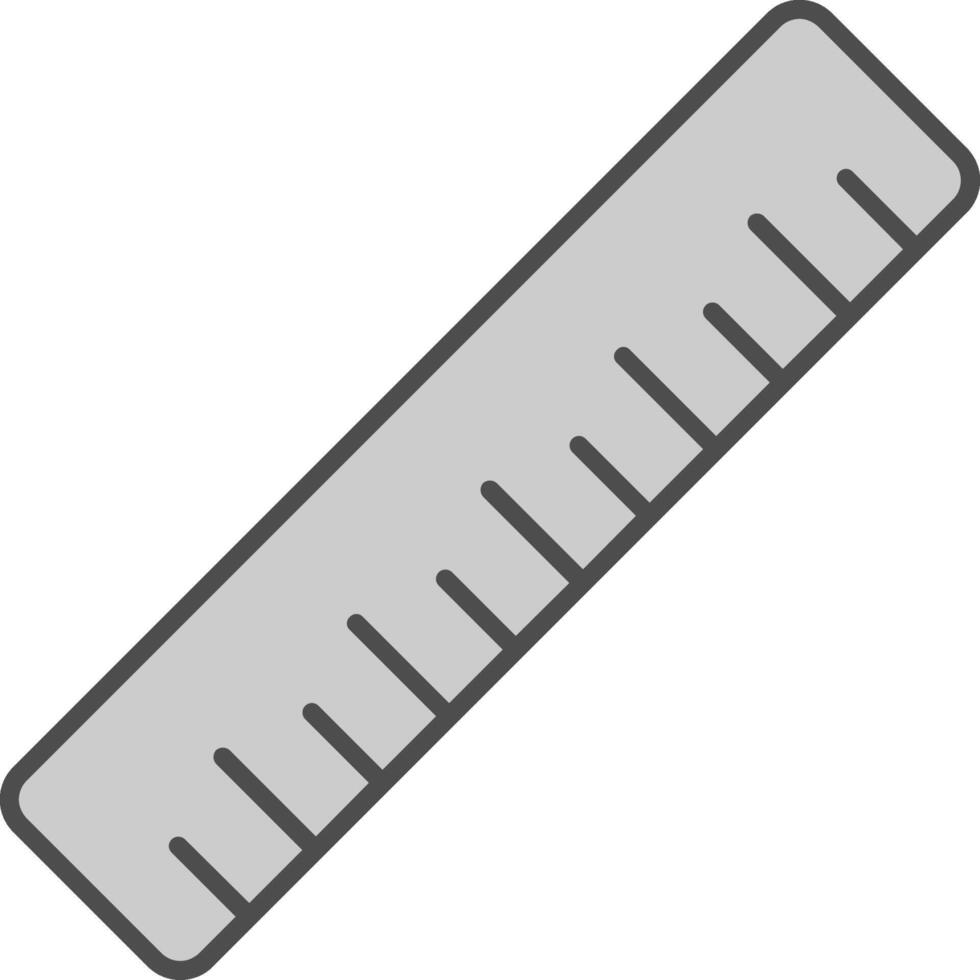 Ruler Line Two Color Icon vector