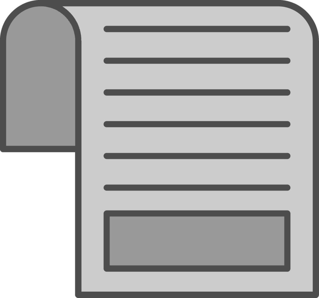 Document Fillay Icon vector