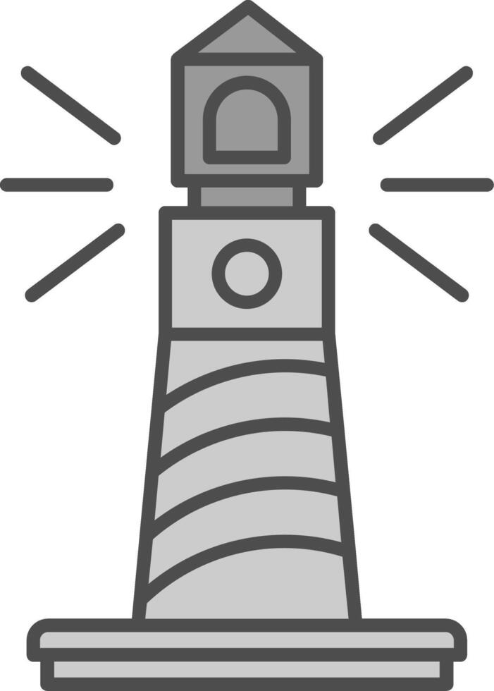 Lighthouse Fillay Icon vector