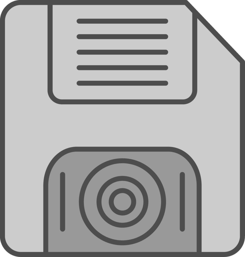 Floppy Disk Fillay Icon vector