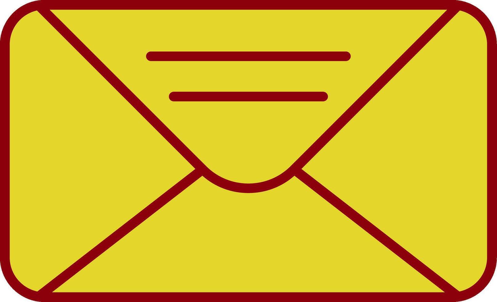 Mail Line Two Color Icon vector
