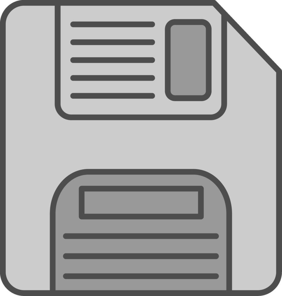 Floppy Disk Fillay Icon vector