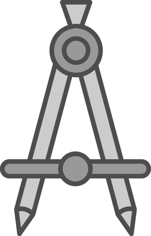Compass Fillay Icon vector