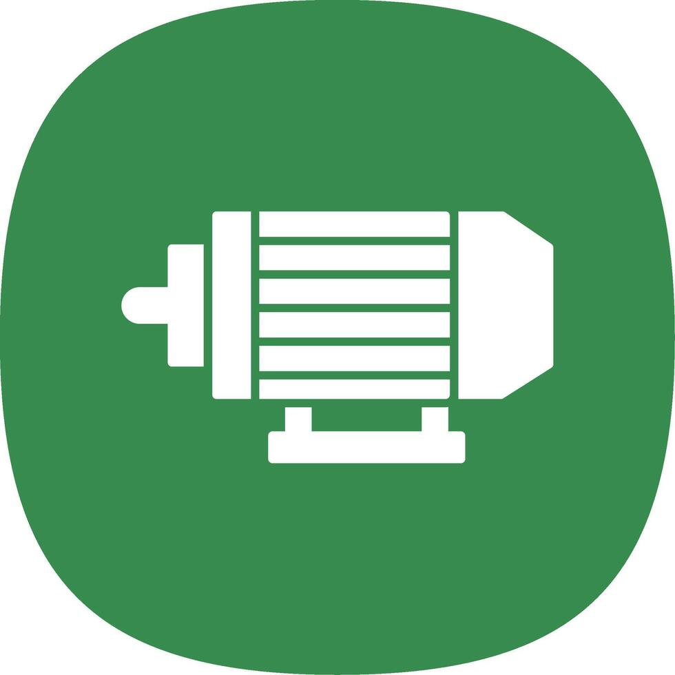 Electric Motor Line Two Color Icon vector