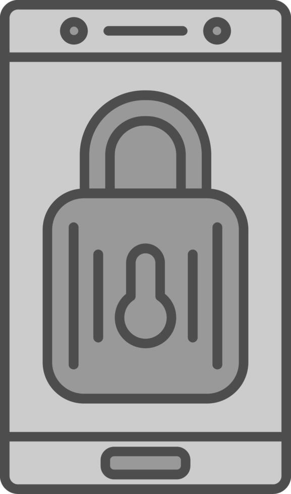 Lock Fillay Icon vector
