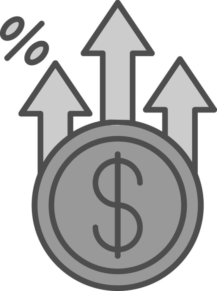 Profit Fillay Icon vector