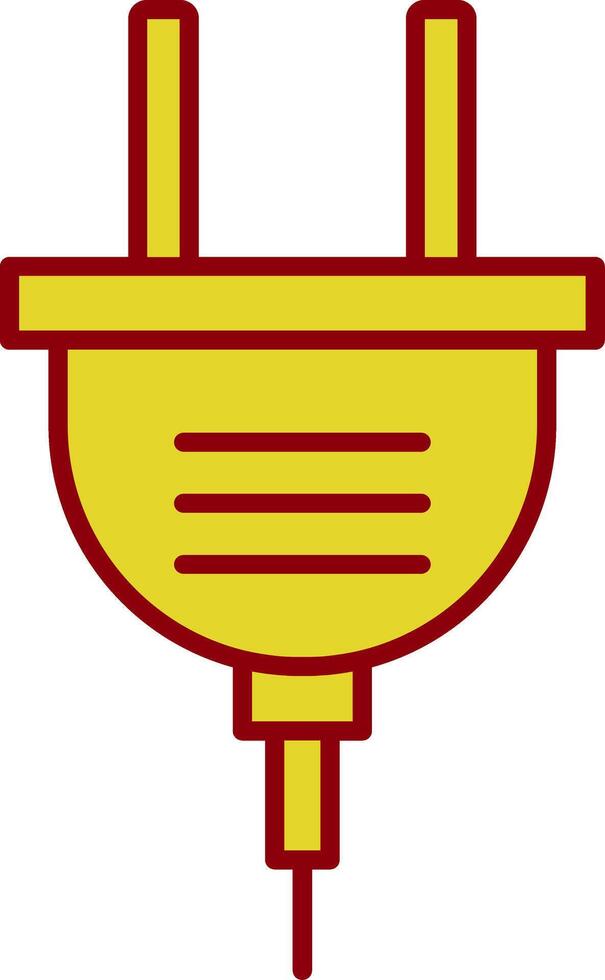 Power Plug Line Two Color Icon vector