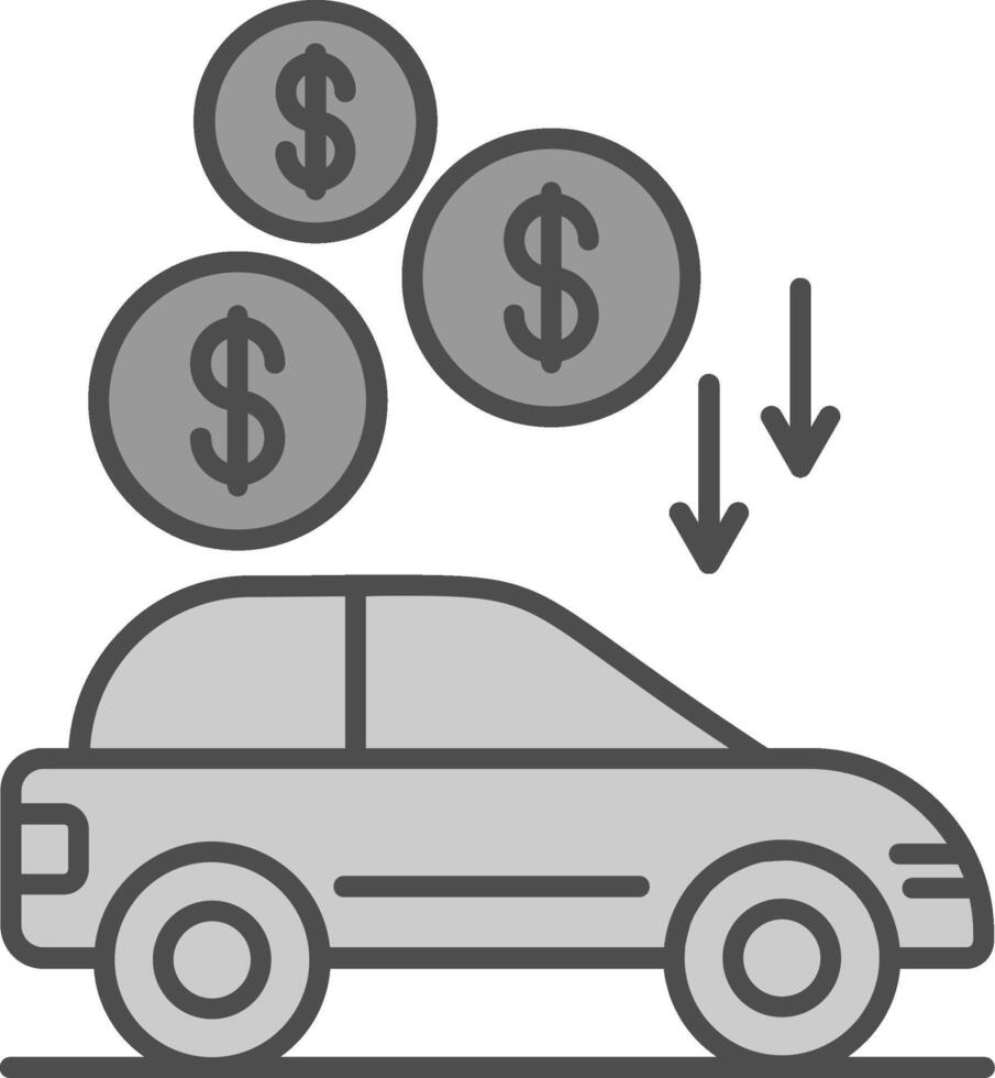 Car Fillay Icon vector