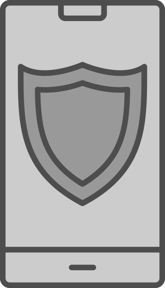 Shield Fillay Icon vector