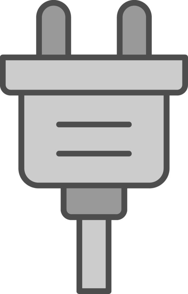 Plug Fillay Icon vector